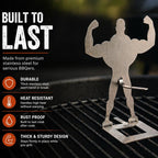 GrillGains: Flex Your BBQ Muscles & Grill with Glee!